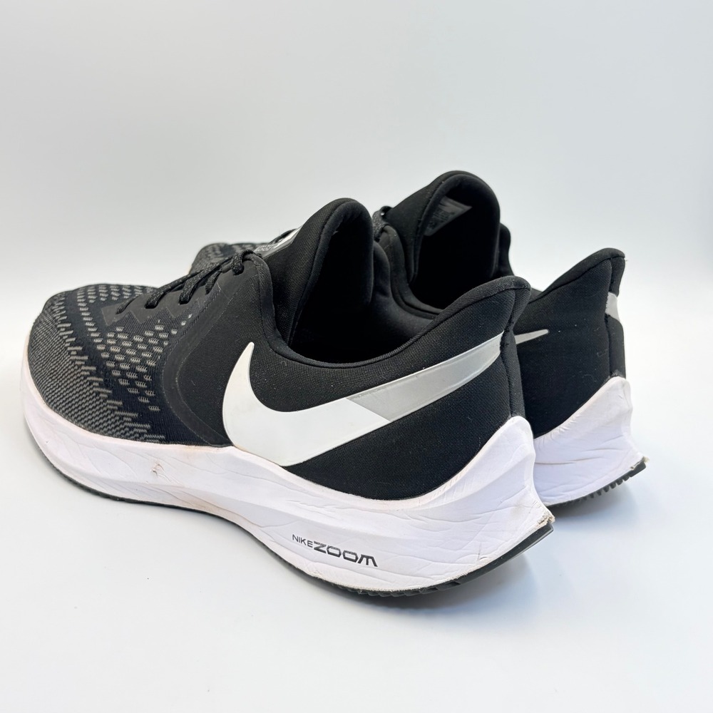 Nike Air Zoom Winflo 6 Mens Running Shoes Black White AQ7497-001 Size 11 - Picture 4 of 15
